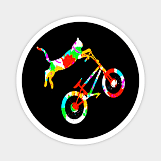 Cat Bike Magnet